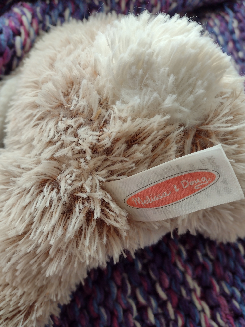 Melissa & Doug Plush Bunny in Cream and Brown - Picture 2 of 4